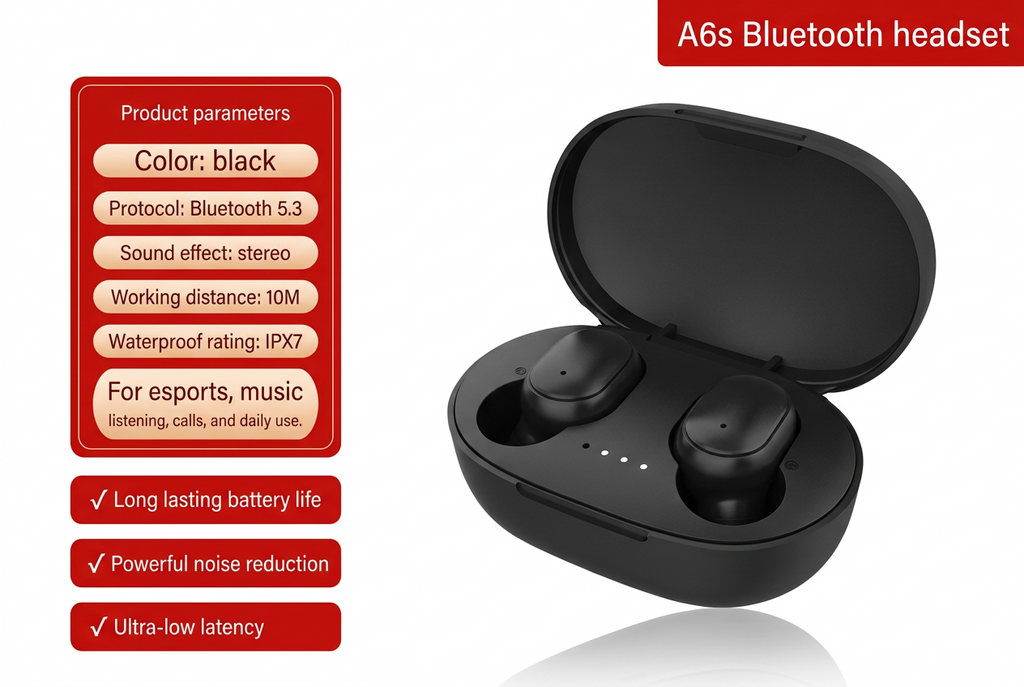 TWS 5.0 Touch Control Waterproof Bluetooth Earbuds