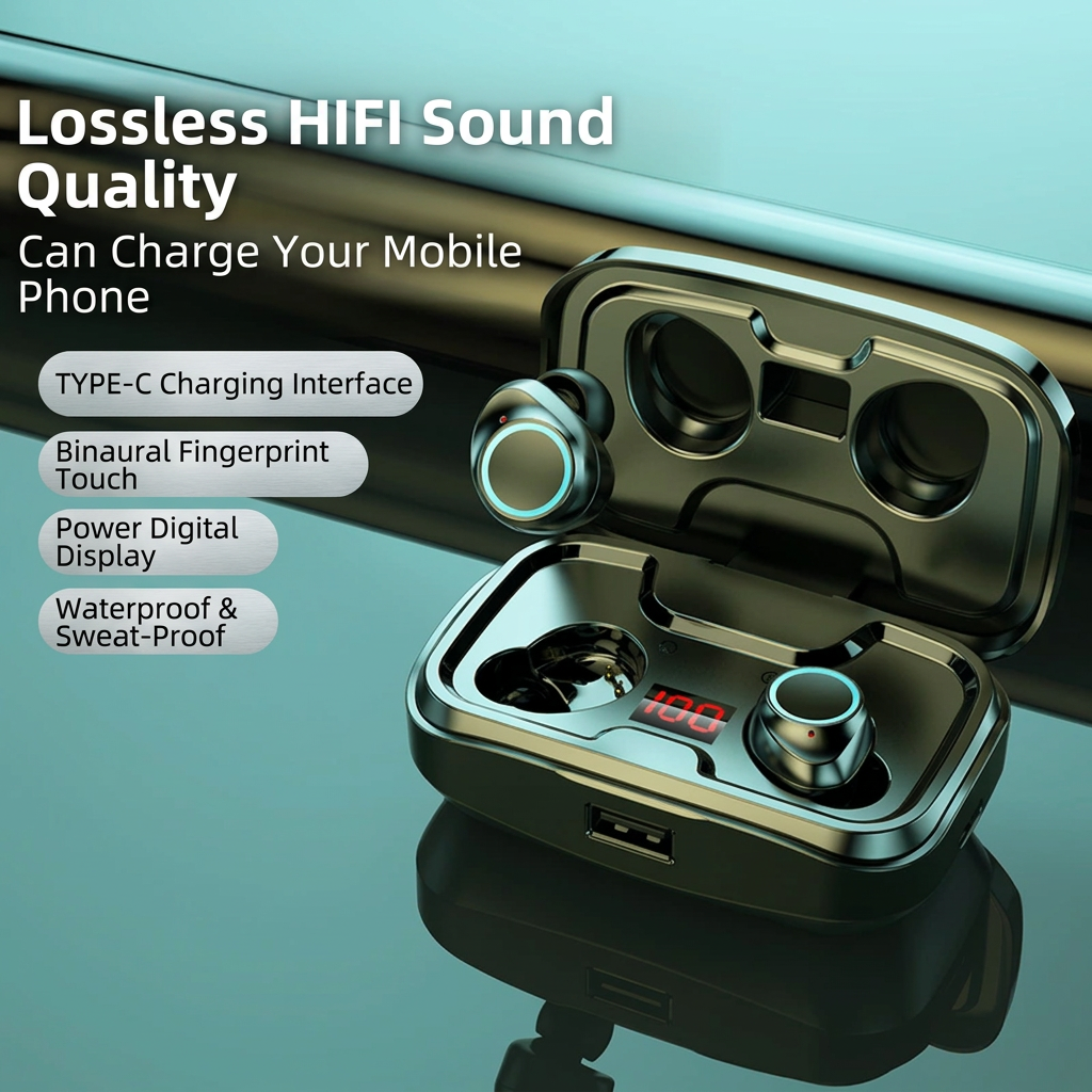 TWS-X10 Wireless Earbuds with Digital Display